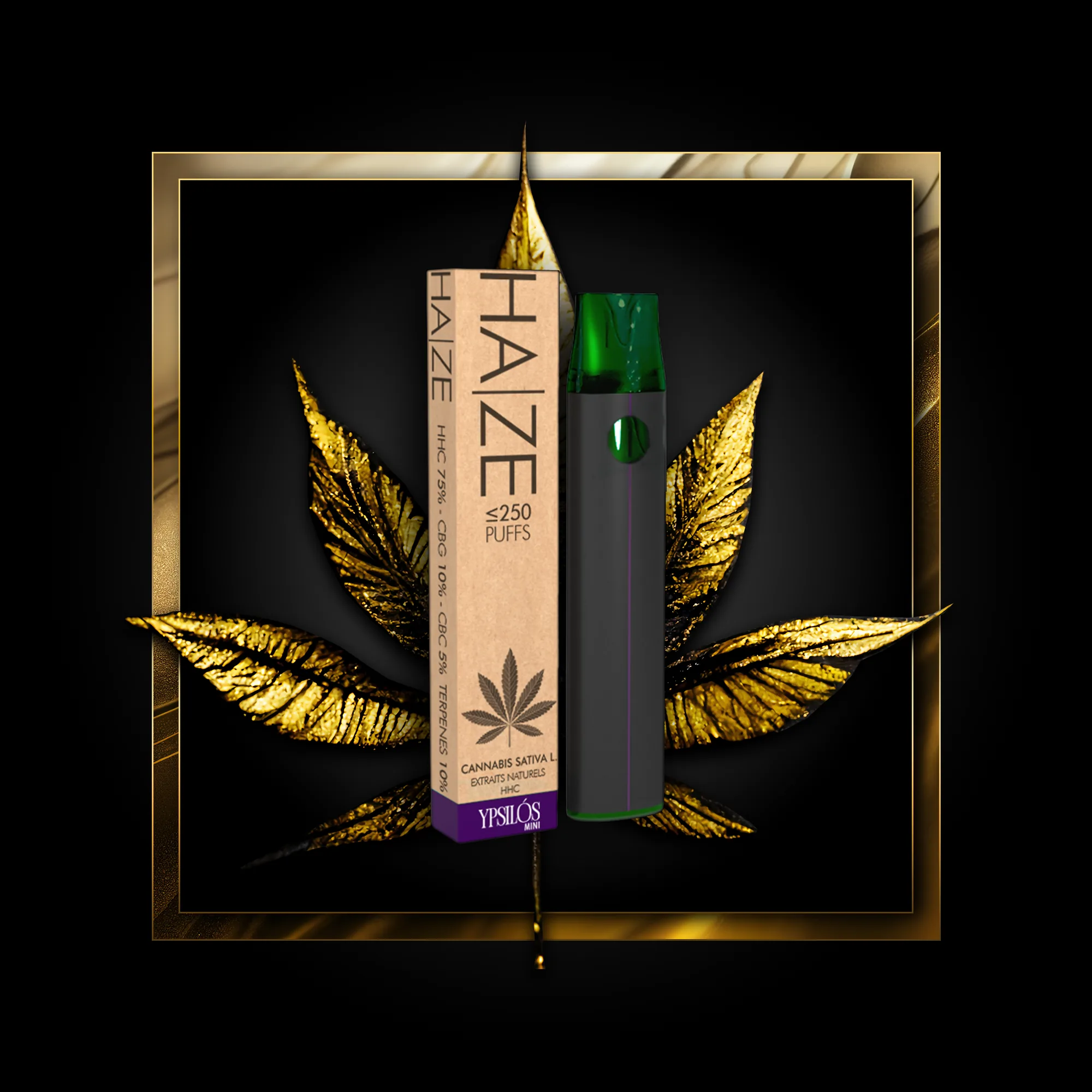 Haze (μιας χρήσης) 250 τζούρες - 0,50 ml. HHC