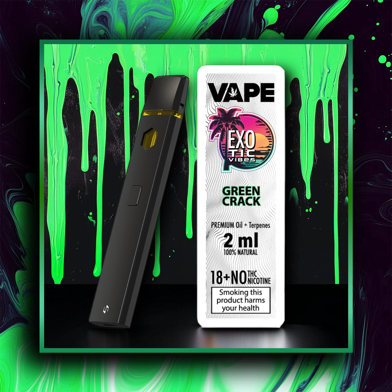 Green Crack HHC Premium Συσκευή Ατμίσματος - 2.00 ml. HHC