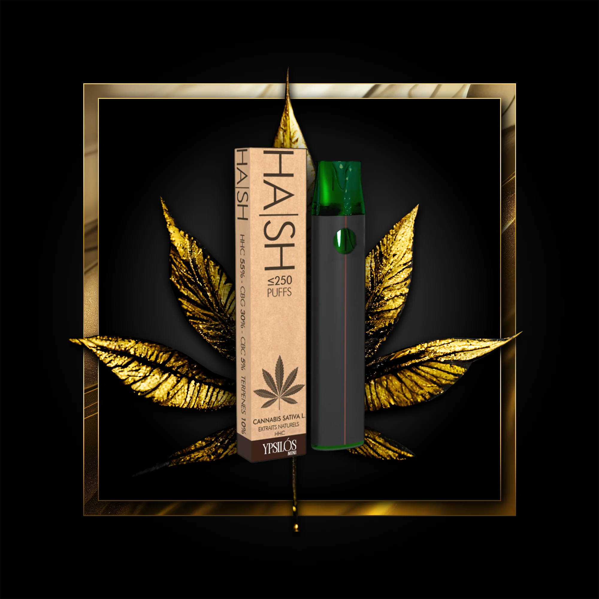 Hash (μιας χρήσης) 250 ρουφηξιές - 0,50 ml. HHC