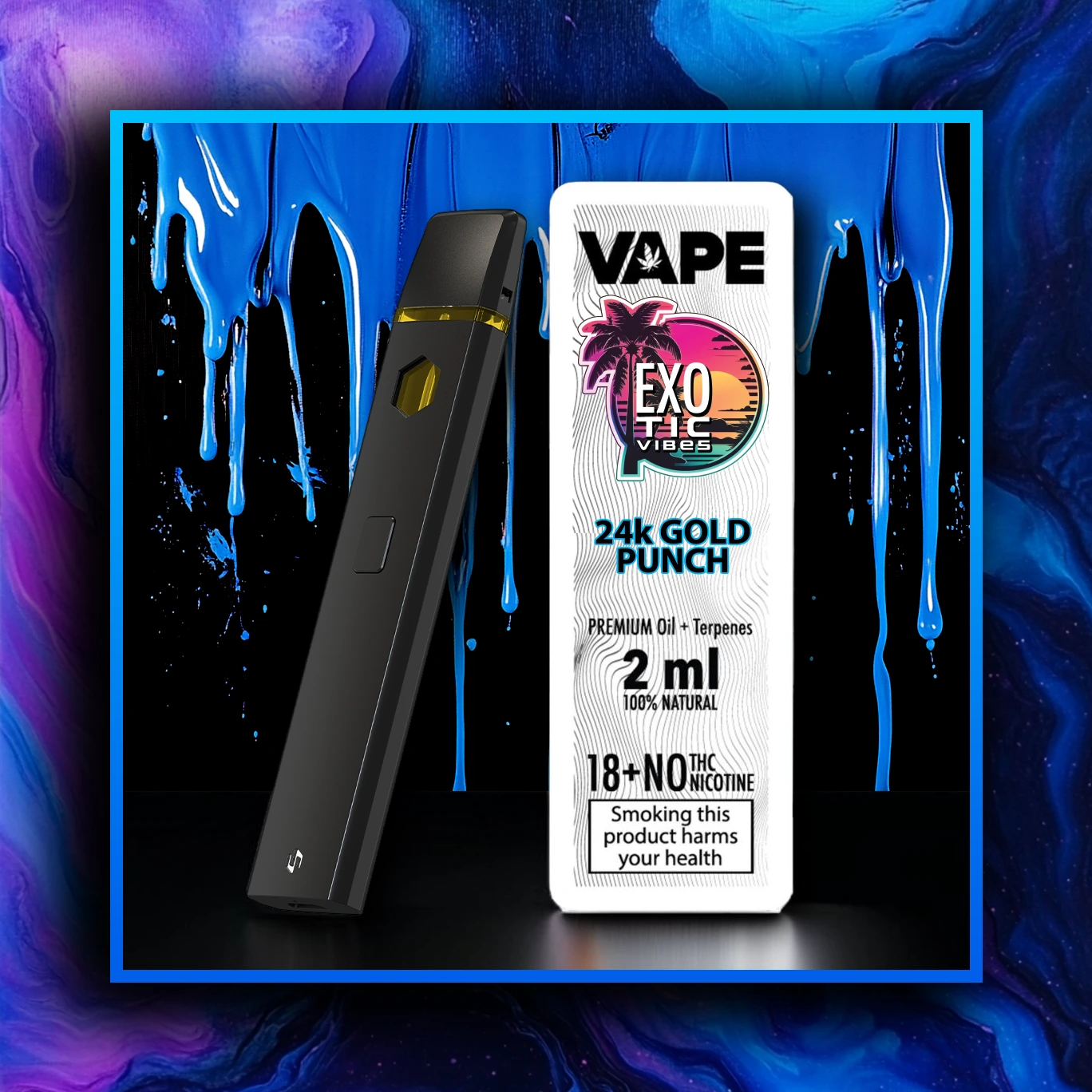24k Gold Punch HHC Premium Vape - 2,00 ml. HHC