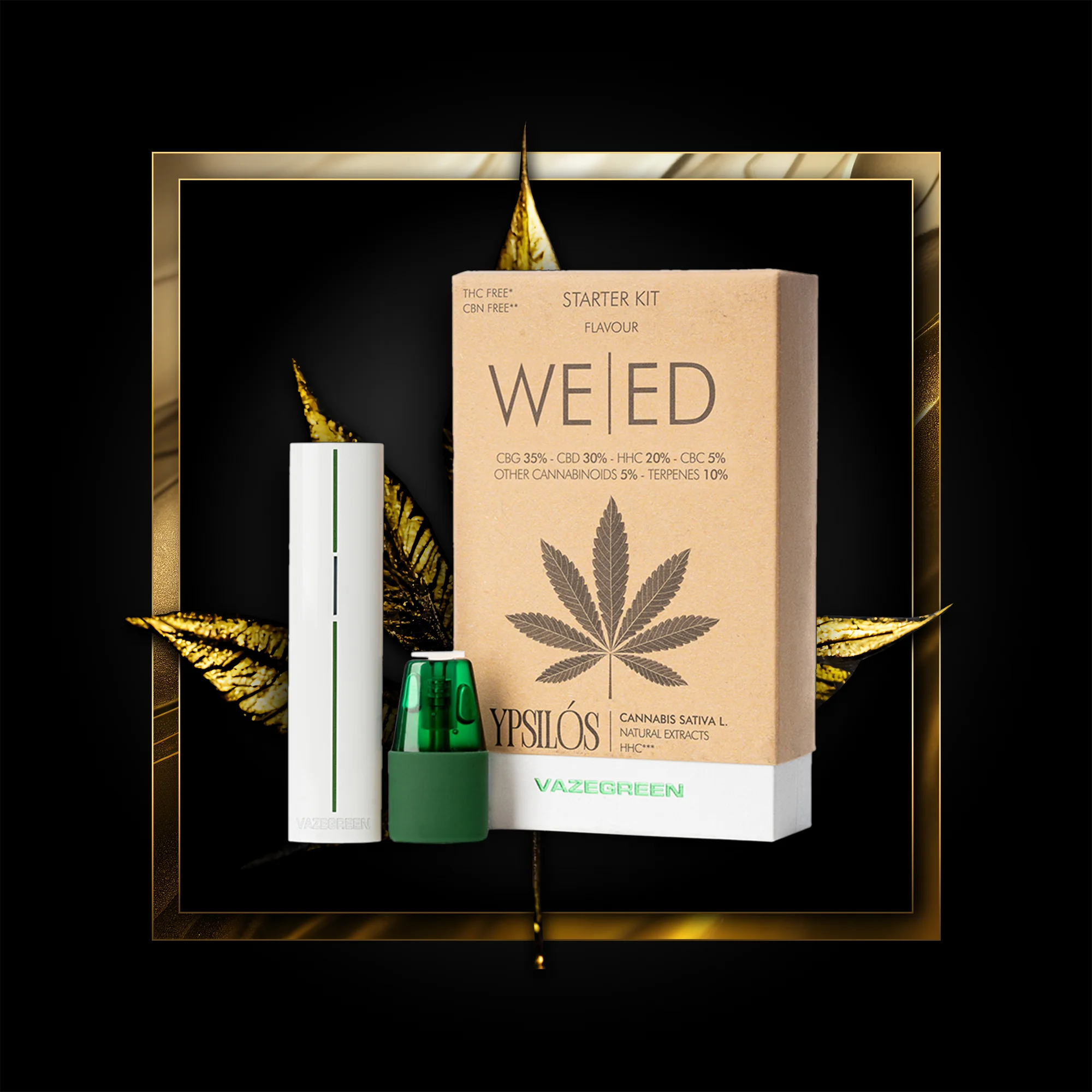 Weed Pen (κιτ έναρξης) 500 ρουφηξιές - 1,00 ml. HHC